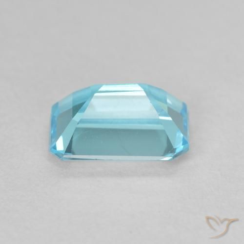 Topazio Azzurro naturale da 1.68 ct, Ottagonale / Taglio smeraldo, VVS-VS
