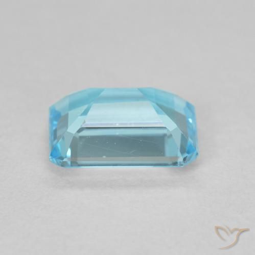 Topazio Azzurro naturale da 1.94 ct, Ottagonale / Taglio smeraldo, VVS-VS