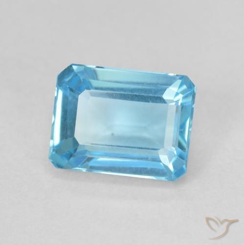 Topazio Blu svizzero naturale da 2.23 ct, Ottagonale / Taglio smeraldo, VVS