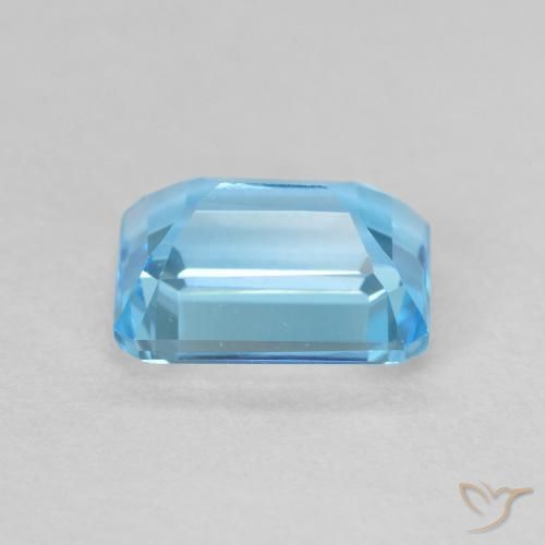 Topazio Blu svizzero naturale da 2.18 ct, Ottagonale / Taglio smeraldo, VVS