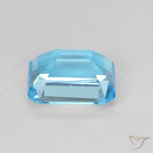 Topazio Blu svizzero naturale da 2.20 ct, Ottagonale / Taglio smeraldo, VVS