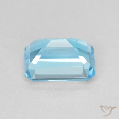 Topazio Blu svizzero naturale da 2.17 ct, Ottagonale / Taglio smeraldo, VVS