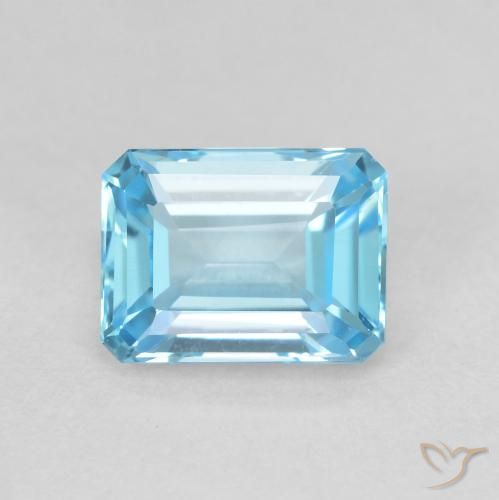 2.04ct Naturale Blu svizzero Topazio, Taglio smeraldo, VVS