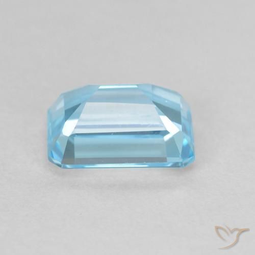 Topazio Blu svizzero naturale da 2.04 ct, Ottagonale / Taglio smeraldo, VVS