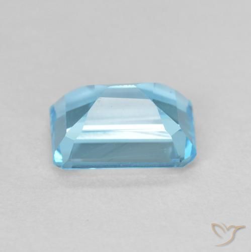 Topazio Blu svizzero naturale da 2.06 ct, Ottagonale / Taglio smeraldo, VVS