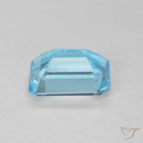 Topazio Blu svizzero naturale da 1.89 ct, Ottagonale / Taglio smeraldo, VVS