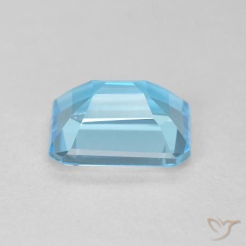 Topazio Blu svizzero naturale da 2.01 ct, Ottagonale / Taglio smeraldo, Traslucido