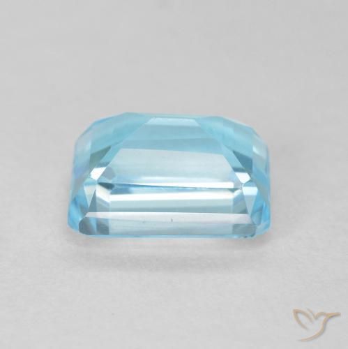 Topazio Blu svizzero naturale da 2.35 ct, Ottagonale / Taglio smeraldo, VVS-VS