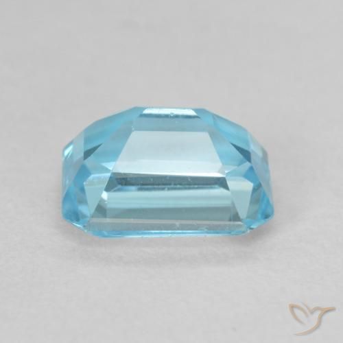 Topazio Blu svizzero naturale da 2.19 ct, Ottagonale / Taglio smeraldo, VVS