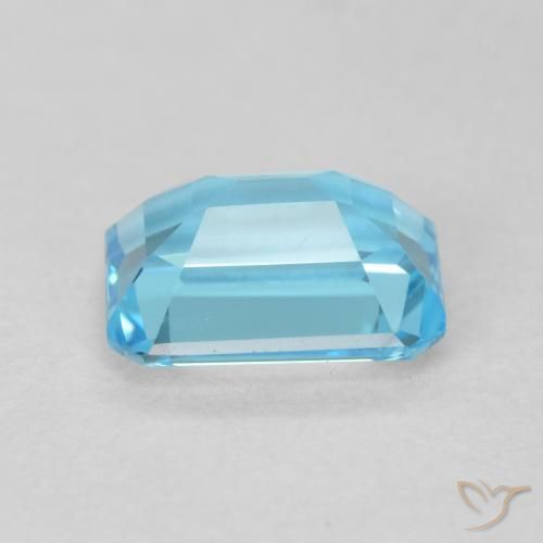 Topazio Blu svizzero naturale da 1.93 ct, Ottagonale / Taglio smeraldo, VVS