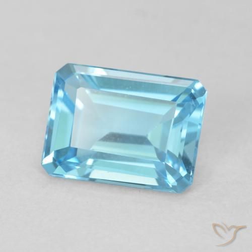 1.81ct Naturale Blu svizzero Topazio, Taglio smeraldo, VVS