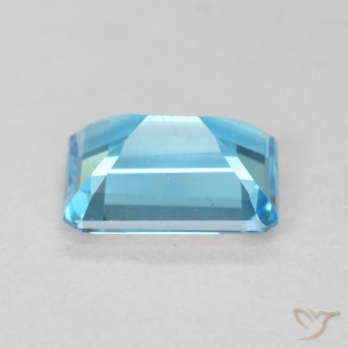 Topazio Blu svizzero naturale da 1.81 ct, Ottagonale / Taglio smeraldo, VVS