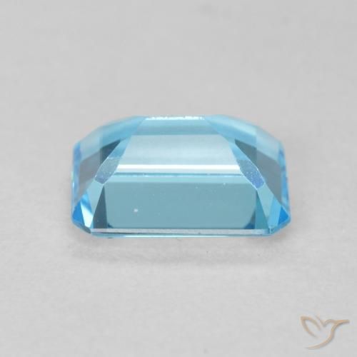 Topazio Blu svizzero naturale da 1.77 ct, Ottagonale / Taglio smeraldo, VVS