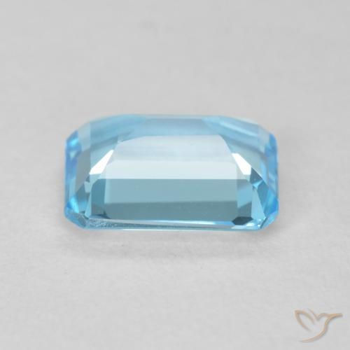 Topazio Blu svizzero naturale da 1.75 ct, Ottagonale / Taglio smeraldo, VVS