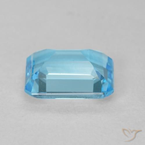 Topazio Blu svizzero naturale da 1.91 ct, Ottagonale / Taglio smeraldo, VVS