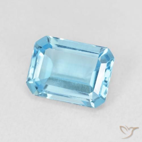 Topazio Blu Maya profondo naturale da 1.80 ct, Ottagonale / Taglio smeraldo, VVS
