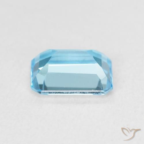 Topazio Blu Maya profondo naturale da 1.80 ct, Ottagonale / Taglio smeraldo, VVS