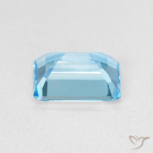 Topazio Blu svizzero naturale da 1.88 ct, Ottagonale / Taglio smeraldo, VVS