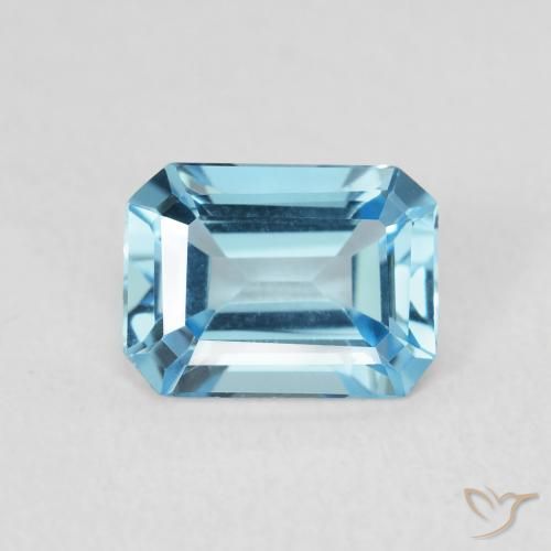 1.79ct Naturale Blu Maya profondo Topazio, Taglio smeraldo, VVS