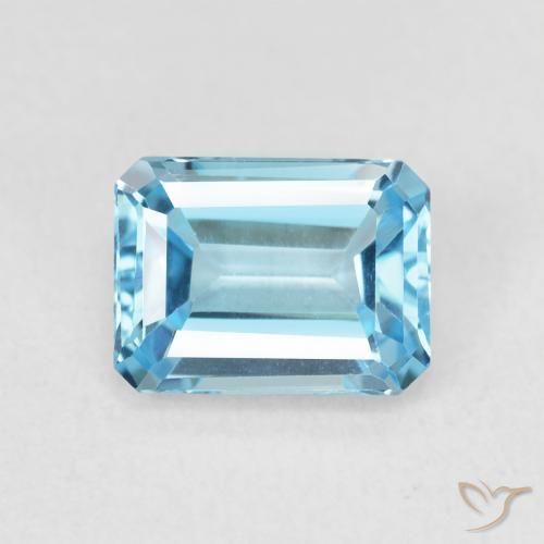 2.09ct Naturale Blu svizzero Topazio, Taglio smeraldo, VVS