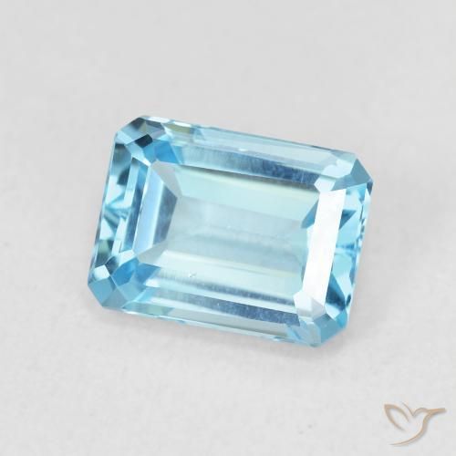 Topazio Blu svizzero naturale da 2.09 ct, Ottagonale / Taglio smeraldo, VVS