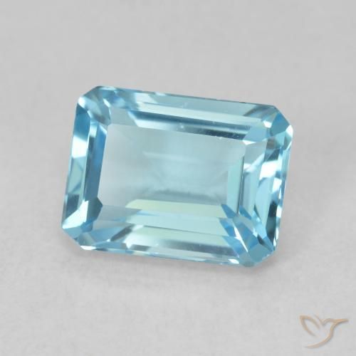 Topazio Blu svizzero naturale da 2.07 ct, Ottagonale / Taglio smeraldo, VS