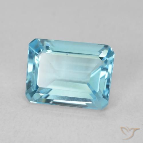 Topazio Blu svizzero naturale da 1.83 ct, Ottagonale / Taglio smeraldo, VVS