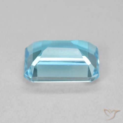 Topazio Blu svizzero naturale da 1.93 ct, Ottagonale / Taglio smeraldo, VVS-VS