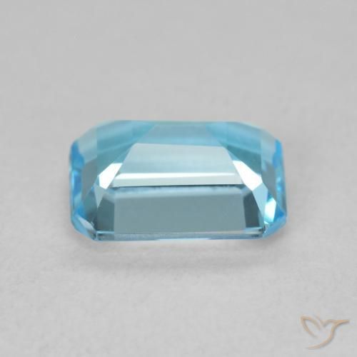 Topazio Blu svizzero naturale da 1.90 ct, Ottagonale / Taglio smeraldo, VVS