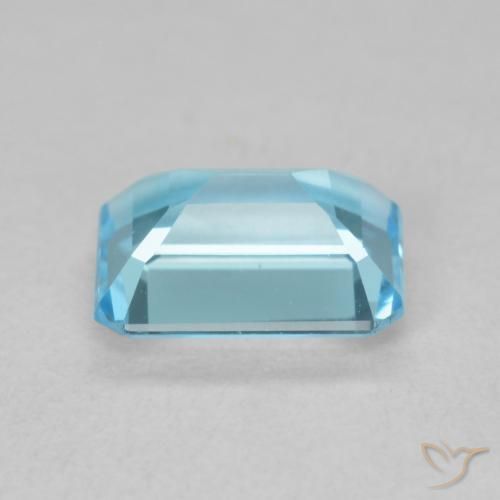 Topazio Blu svizzero naturale da 1.91 ct, Ottagonale / Taglio smeraldo, VVS