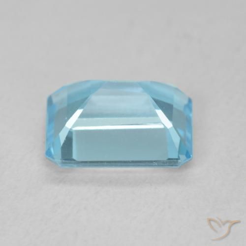 Topazio Blu svizzero naturale da 1.98 ct, Ottagonale / Taglio smeraldo, VVS-VS