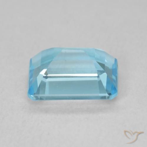 Topazio Blu svizzero naturale da 2.09 ct, Ottagonale / Taglio smeraldo, VVS-VS