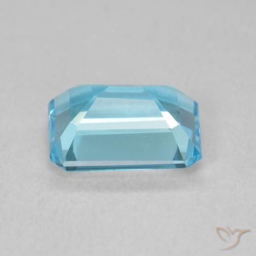 Topazio Blu svizzero naturale da 1.94 ct, Ottagonale / Taglio smeraldo, VVS-VS