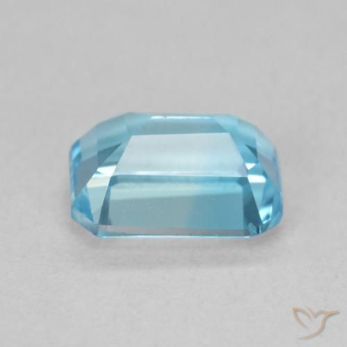 Topazio Blu svizzero naturale da 2.03 ct, Ottagonale / Taglio smeraldo, VVS
