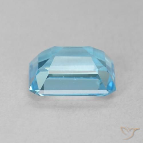 Topazio Blu svizzero naturale da 1.93 ct, Ottagonale / Taglio smeraldo, VVS-VS