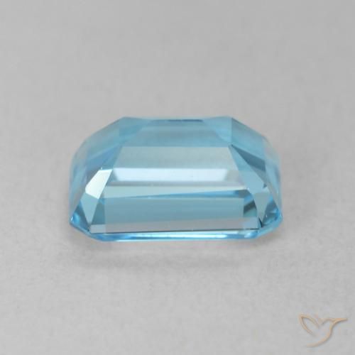 Topazio Blu svizzero naturale da 2.04 ct, Ottagonale / Taglio smeraldo, VVS-VS