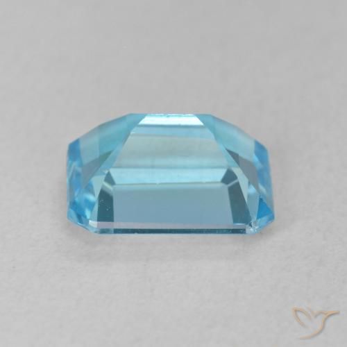 Topazio Blu svizzero naturale da 1.81 ct, Ottagonale / Taglio smeraldo, VVS-VS