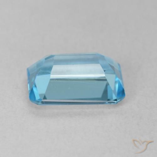 Topazio Blu svizzero naturale da 1.86 ct, Ottagonale / Taglio smeraldo, VVS-VS