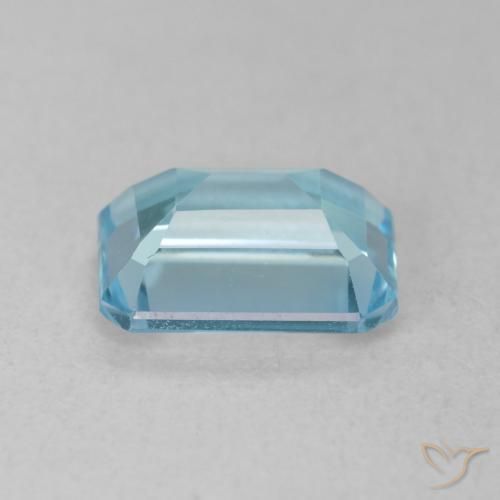 Topazio Azzurro naturale da 1.89 ct, Ottagonale / Taglio smeraldo, VS