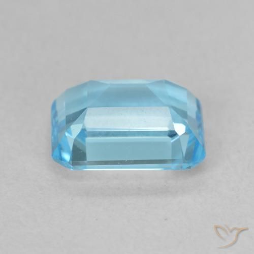 Topazio Blu svizzero naturale da 2.11 ct, Ottagonale / Taglio smeraldo, VVS