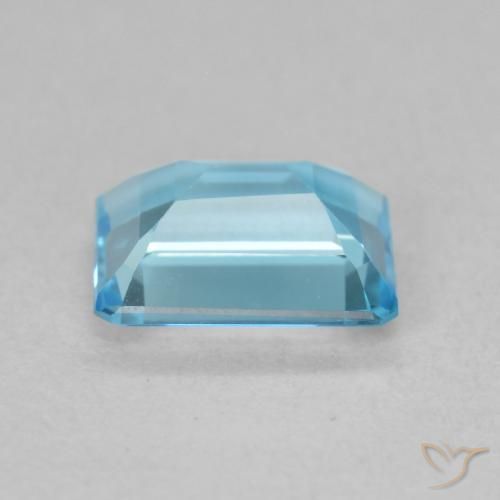Topazio Blu svizzero naturale da 1.91 ct, Ottagonale / Taglio smeraldo, VVS
