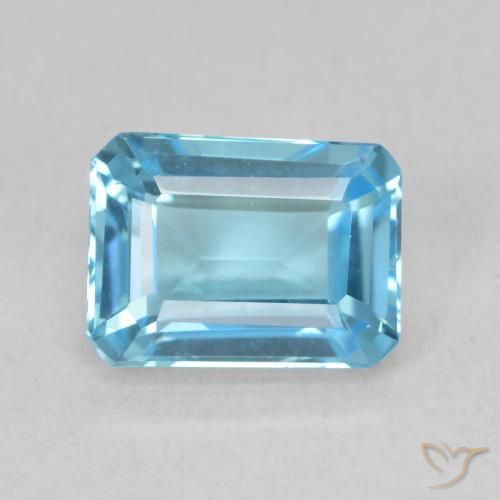 2.09ct Naturale Blu svizzero Topazio, Taglio smeraldo, VVS
