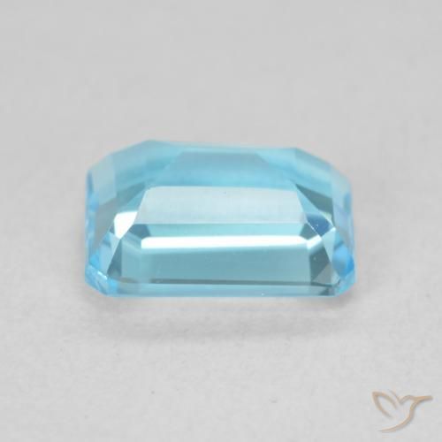 Topazio Blu svizzero naturale da 2.09 ct, Ottagonale / Taglio smeraldo, VVS