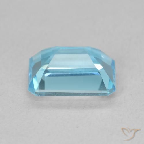 Topazio Blu svizzero naturale da 1.94 ct, Ottagonale / Taglio smeraldo, VVS