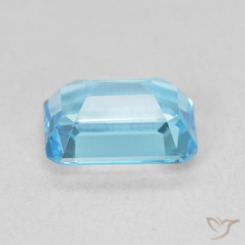 Topazio Blu svizzero naturale da 2.05 ct, Ottagonale / Taglio smeraldo, VVS