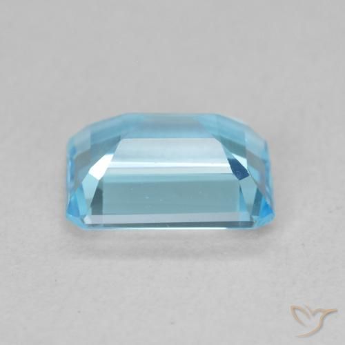 Topazio Blu svizzero naturale da 1.85 ct, Ottagonale / Taglio smeraldo, VVS