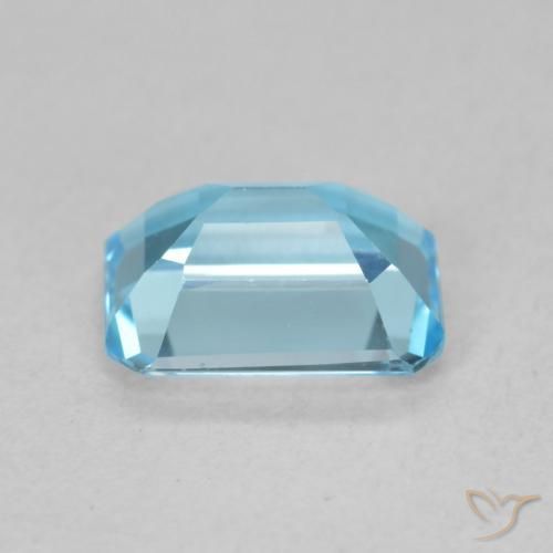 Topazio Blu svizzero naturale da 1.93 ct, Ottagonale / Taglio smeraldo, VVS