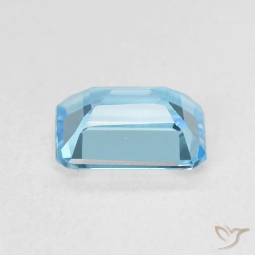 Topazio Blu svizzero naturale da 1.84 ct, Ottagonale / Taglio smeraldo, VVS