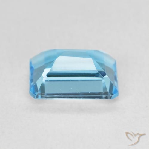 Topazio Blu svizzero naturale da 2.04 ct, Ottagonale / Taglio smeraldo, VVS