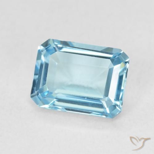Topazio Blu svizzero naturale da 1.98 ct, Ottagonale / Taglio smeraldo, VVS